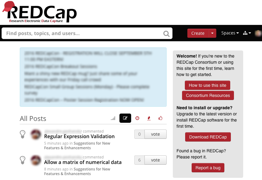 AnswerHub site for REDCap Community